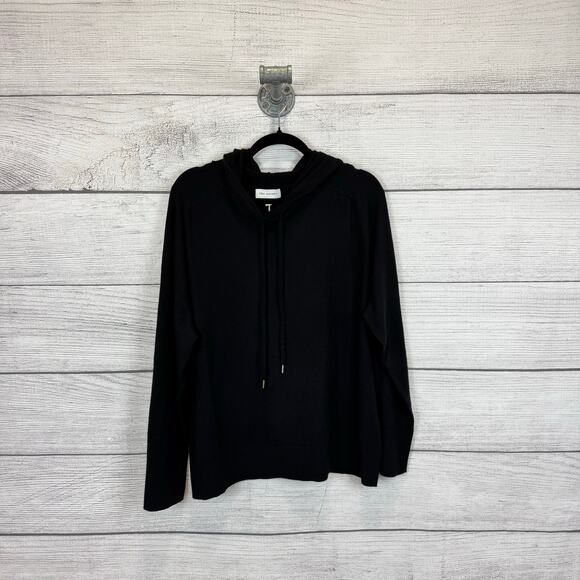Free Assembly Plus Size Black Long Sleeve Soft Knit Hoodie Size 3XL - Picture 1 of 7